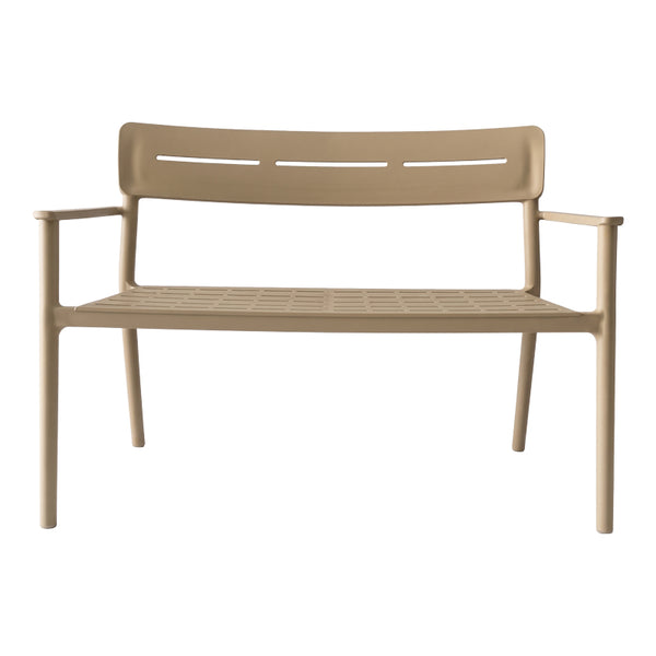 Παγκάκι διθέσιο Cadrin pakoworld cappuccino PP 117x60x83εκ