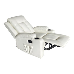 Πολυθρόνα relax Gessel pakoworld PU σε κρεμ απόχρωση 80x90x98εκ