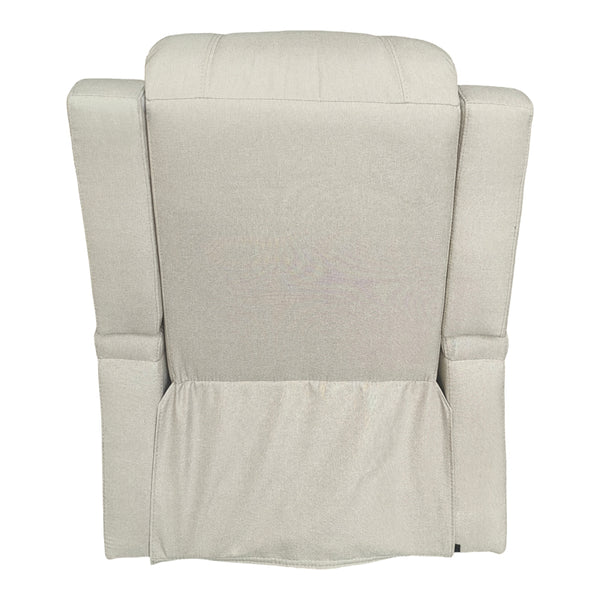 Πολυθρόνα relax με μηχανισμό massage Gessel pakoworld μπεζ ύφασμα 80x90x98εκ