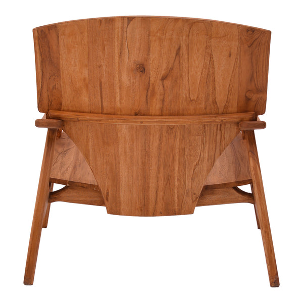 Πολυθρόνα Brazin pakoworld φυσικό teak ξύλο 67x76x78.5εκ