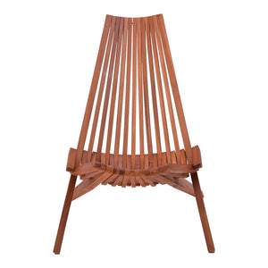 Πολυθρόνα Phoenox pakoworld πτυσσόμενη φυσικό teak ξύλο 65x90x87εκ