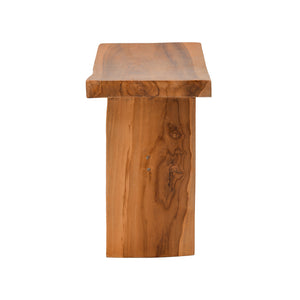 Σκαμπό Borbe pakoworld teak ξύλο σε φυσική απόχρωση 45x28x45εκ