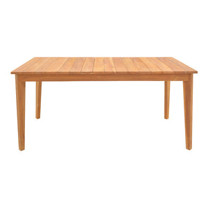 Τραπέζι Ory pakoworld teak ξύλο σε φυσική απόχρωση 160x80x75εκ