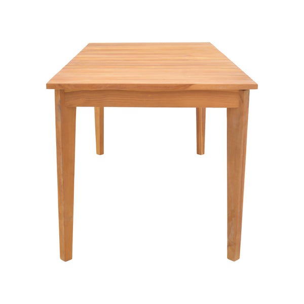 Τραπέζι Ory pakoworld teak ξύλο σε φυσική απόχρωση 160x80x75εκ