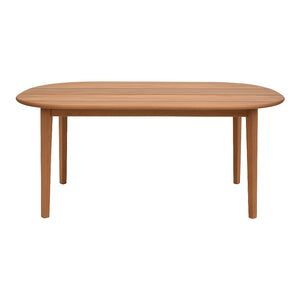 Τραπέζι Skyl pakoworld teak ξύλο σε φυσική απόχρωση 190x90x75εκ