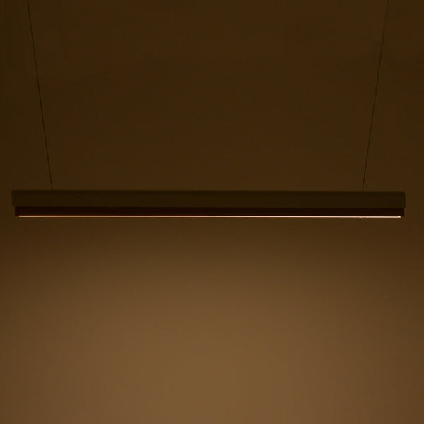 Φωτιστικό οροφής Rafmole pakoworld Led λευκό μέταλλο-ξύλο 120x7.5εκ
