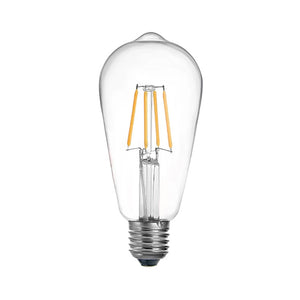 Λαμπτήρας LED ST64 Bulb pakoworld 4W 3000K E27 clear