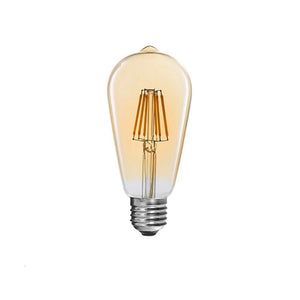 Λαμπτήρας LED ST64 Bulb pakoworld 4W 3000K E27 amber