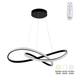 Φωτιστικό οροφής Artisun pakoworld led μέταλλο μαύρο Φ56x100εκ