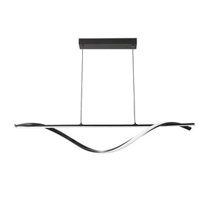 Φωτιστικό οροφής Infinity pakoworld led μέταλλο μαύρο 120x12x150εκ