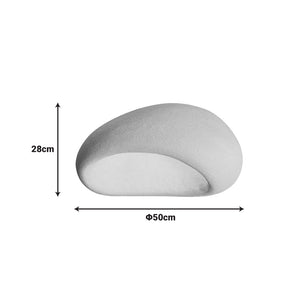 Φωτιστικό οροφής led Zulcere pakoworld E27 λευκό ps 50x28εκ