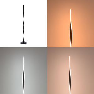 Φωτιστικό δαπέδου Jounko pakoworld led μαύρο μεταλλικό Φ20x130εκ