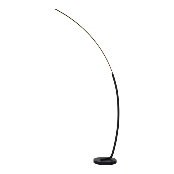 Φωτιστικό δαπέδου Archer pakoworld led μαύρο μεταλλικό 70x28x165εκ