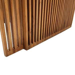 Τραπέζι Tinnie I pakoworld σετ 2τεμ teak ξύλο σε φυσική απόχρωση
