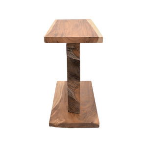 Κονσόλα Nasiol Inart teak ξύλο σε φυσική απόχρωση 120x40x75εκ
