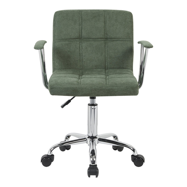 Καρέκλα γραφείου Buleco pakoworld λαδί ύφασμα 56x46x74-86εκ