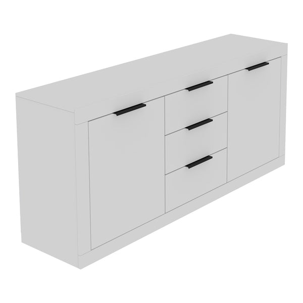 Μπουφές Doha pakoworld σε λευκή απόχρωση 180x45x80.5εκ