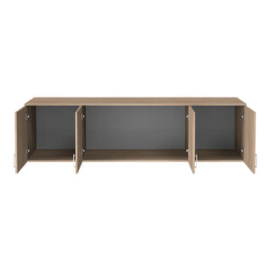 Πατάρι ντουλάπας Royal pakoworld τετράφυλλο sonoma 200x58x53εκ