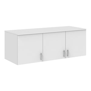 Πατάρι ντουλάπας Royal pakoworld τρίφυλλο λευκό 150x58x53εκ