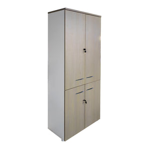 Ντουλάπα γραφείου Armadi pakoworld sonoma-λευκό 80x40x200εκ