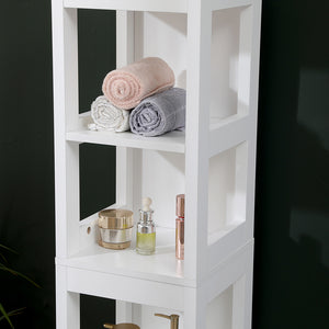 Ντουλάπι-στήλη Kelby pakoworld mdf λευκό 30x30x144εκ