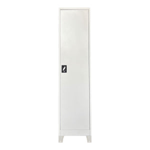 Μεταλλική ντουλάπα-στήλη Koya pakoworld ανοιχτό γκρι 50x45x190εκ
