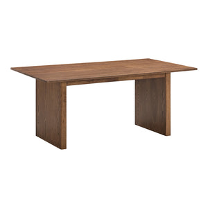 Τραπέζι Eleganza pakoworld mdf σε καρυδί απόχρωση 180x99x75.8εκ