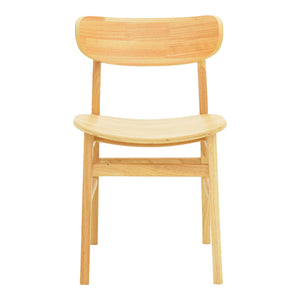 Καρέκλα Lumnia pakoworld rubberwood σε φυσική απόχρωση 46x50x76εκ