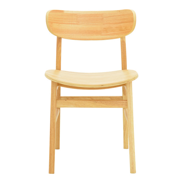 Καρέκλα Lumnia pakoworld rubberwood σε φυσική απόχρωση 46x50x76εκ