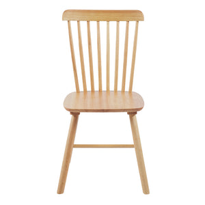 Καρέκλα Bristol pakoworld rubberwood σε φυσική απόχρωση 45x51x86εκ
