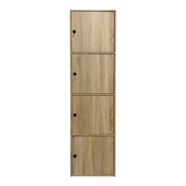 Ντουλάπι-στήλη Gabino pakoworld σε sonoma απόχρωση 40x39x158εκ