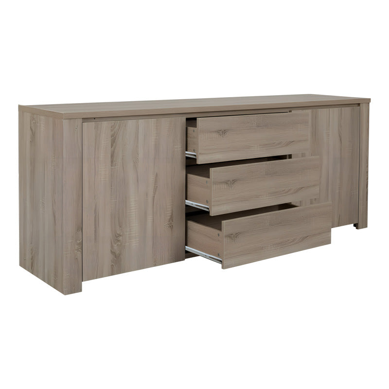 Μπουφές Kalya pakoworld σε sonoma απόχρωση 220x49x89.5εκ