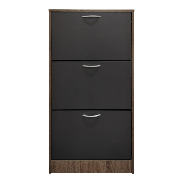 Παπουτσοθήκη Savaz pakoworld σε oak-ανθρακί απόχρωση 60x24x114εκ