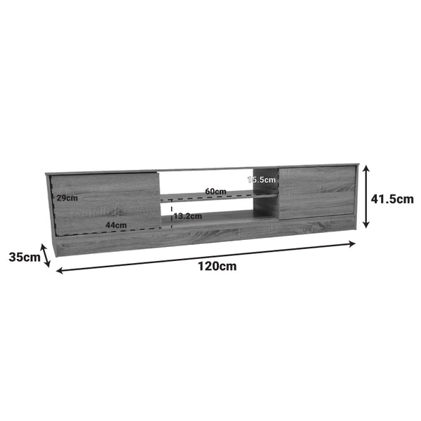 Έπιπλο τηλεόρασης Sasa pakoworld σε sonoma απόχρωση 150x35x41.5εκ