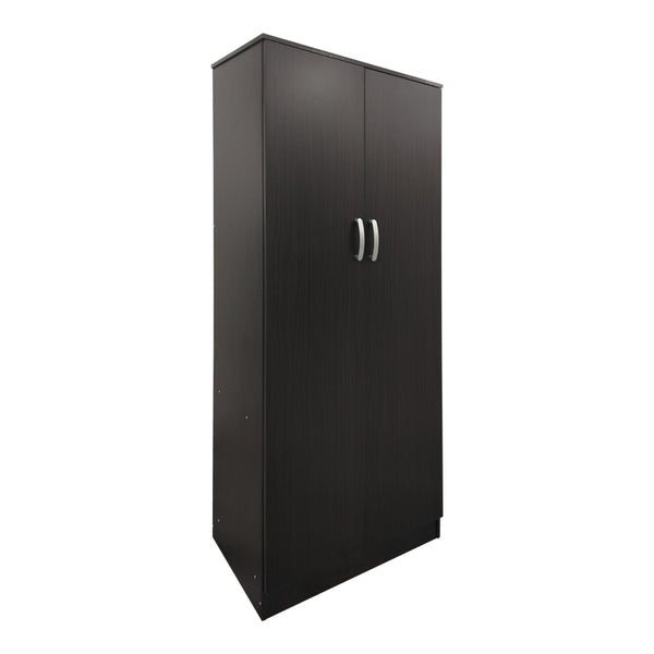 Ντουλάπα δίφυλλη Athos pakoworld σε wenge απόχρωση 80x42x180εκ