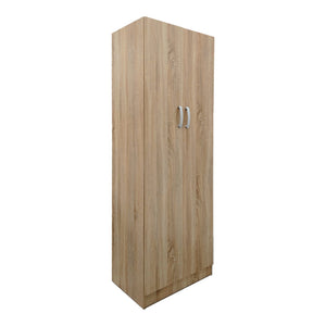 Ντουλάπα δίφυλλη Athos pakoworld σε sonoma απόχρωση 60x42x180εκ