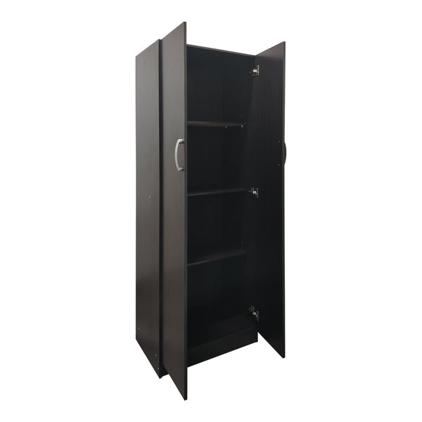 Ντουλάπα δίφυλλη Athos pakoworld σε wenge απόχρωση 60x42x180εκ