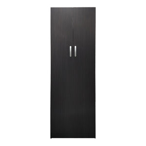 Ντουλάπα δίφυλλη Athos pakoworld σε wenge απόχρωση 60x42x180εκ