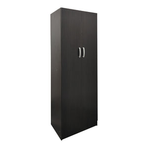 Ντουλάπα δίφυλλη Athos pakoworld σε wenge απόχρωση 60x42x180εκ