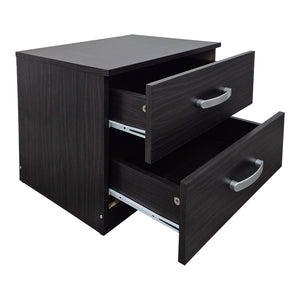 Κομοδίνο Athos pakoworld σε wenge απόχρωση 48x40x41.5εκ