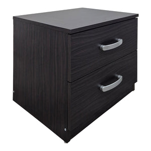 Κομοδίνο Athos pakoworld σε wenge απόχρωση 48x40x41.5εκ