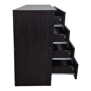 Συρταριέρα Athos pakoworld σε wenge απόχρωση 80x40x79εκ