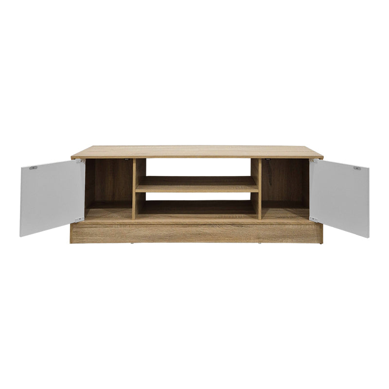 Έπιπλο τηλεόρασης Sasa pakoworld sonoma-λευκό 120x35x41.5εκ