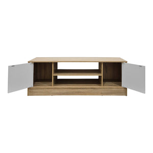 Έπιπλο τηλεόρασης Sasa pakoworld sonoma-λευκό 120x35x41.5εκ