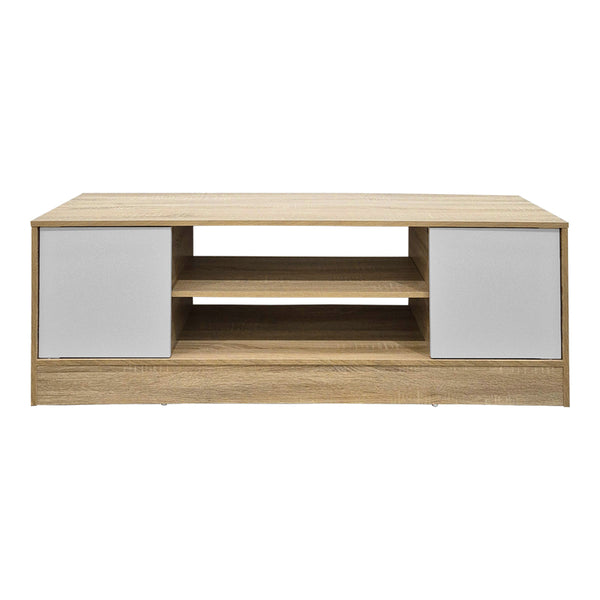 Έπιπλο τηλεόρασης Sasa pakoworld sonoma-λευκό 120x35x41.5εκ
