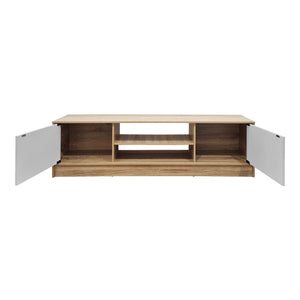 Έπιπλο τηλεόρασης Sasa pakoworld sonoma-λευκό 150x35x41.5εκ