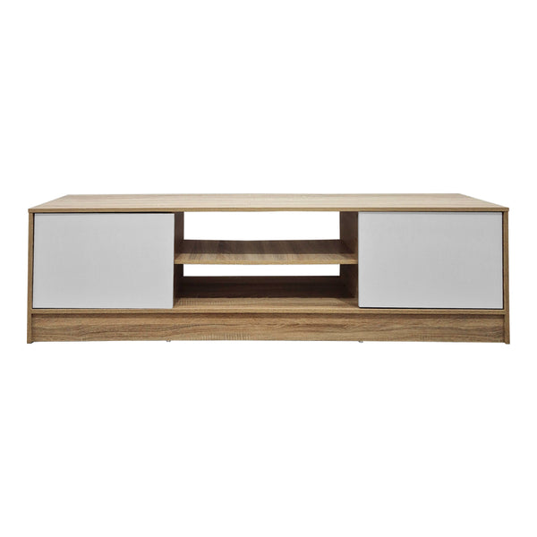 Έπιπλο τηλεόρασης Sasa pakoworld sonoma-λευκό 150x35x41.5εκ