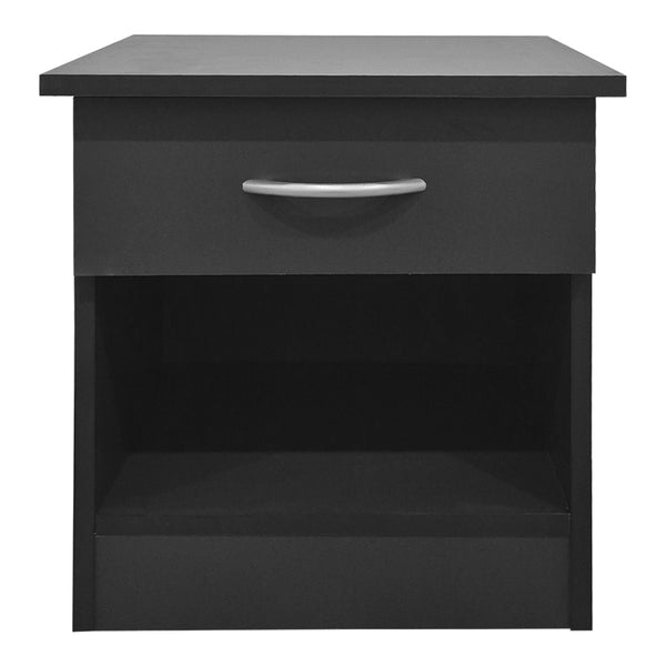 Κομοδίνο Bedy pakoworld ανθρακί 40x34x42εκ
