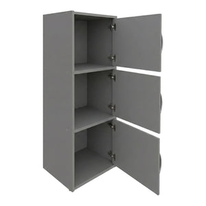 Ντουλάπι-στήλη Soline pakoworld ανοιχτό γκρι 40x34.5x90.5εκ