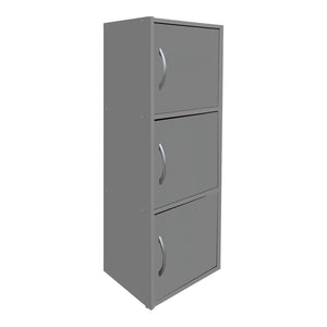 Ντουλάπι-στήλη Soline pakoworld ανοιχτό γκρι 40x34.5x90.5εκ